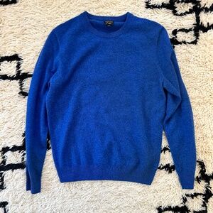 J. Crew Men's Cashmere Sweater, Size M, Royal Blue